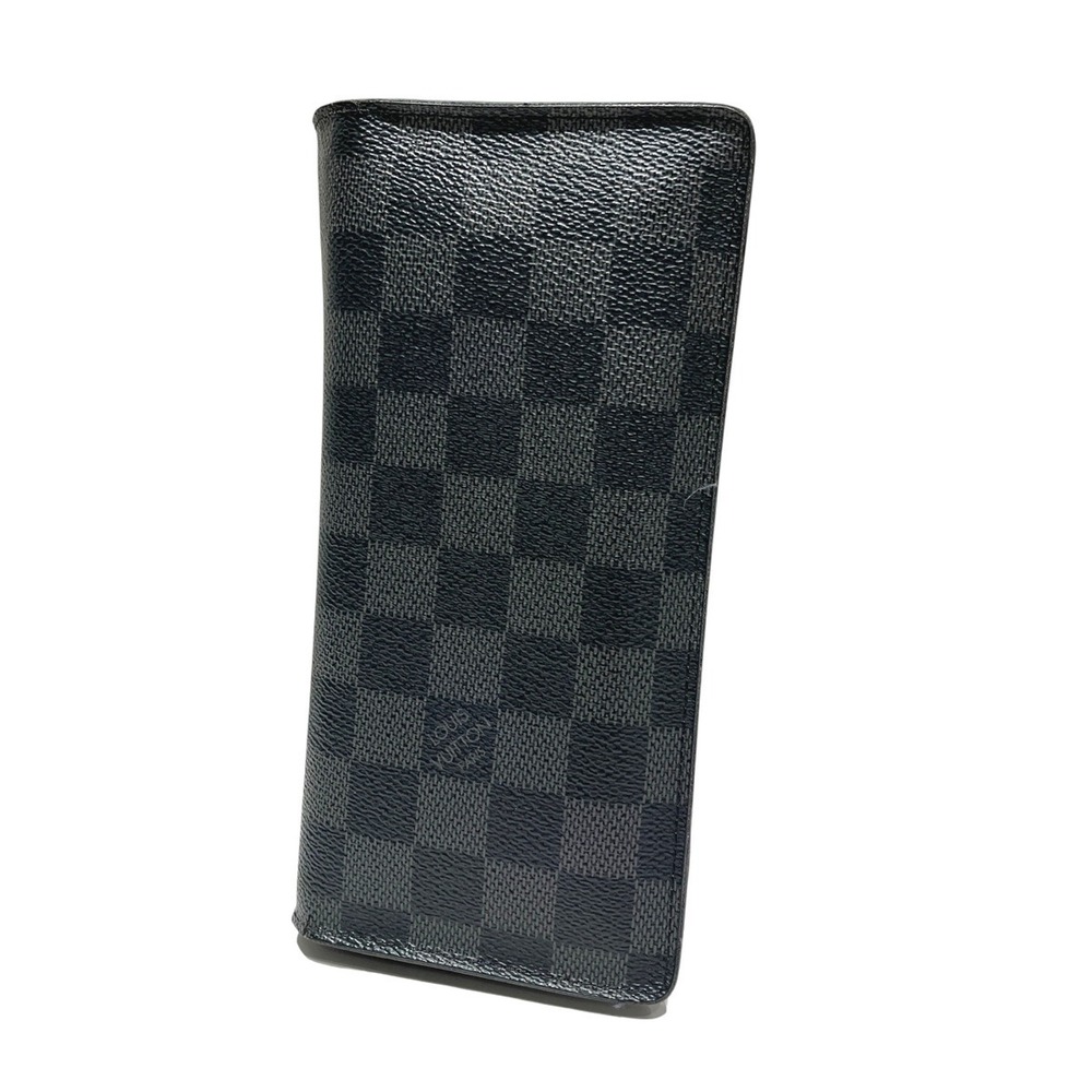Louis Vuitton Portefeuille Brazza Long Wallet, Damier Graphite/Damier Canvas,...